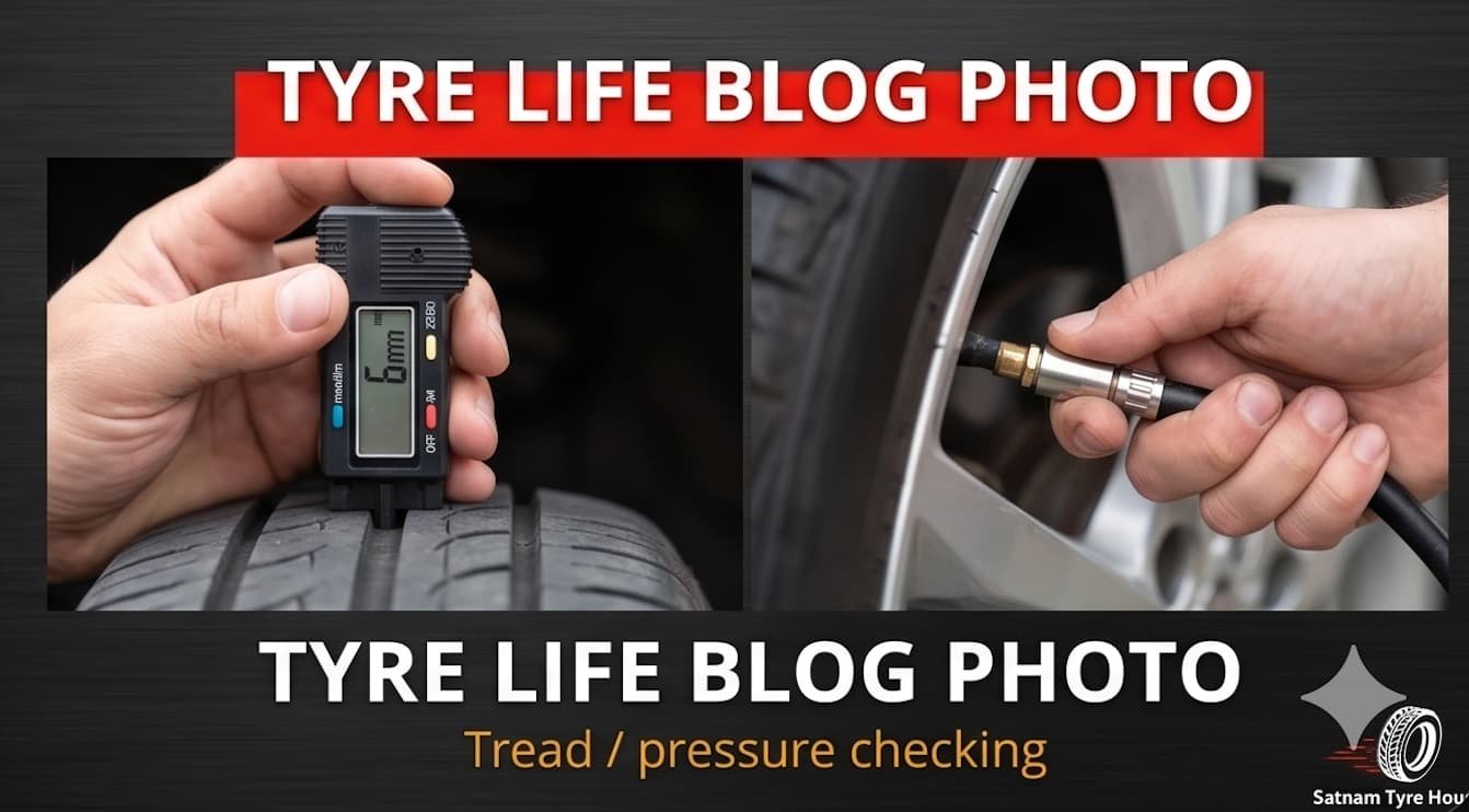 Tyre tread and pressure checking guide by Satnam Tyre House