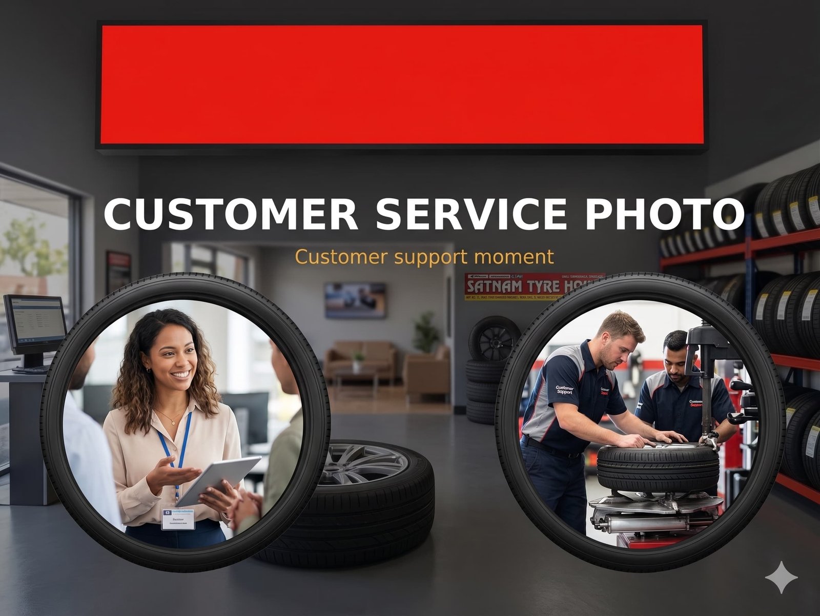 Customer support at Satnam Tyre House Delhi