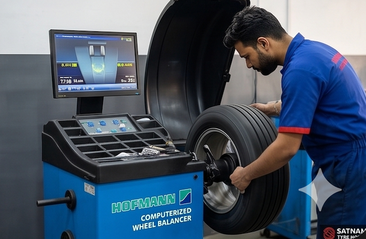 Wheel balancing machine service in Dilshad Garden Delhi
